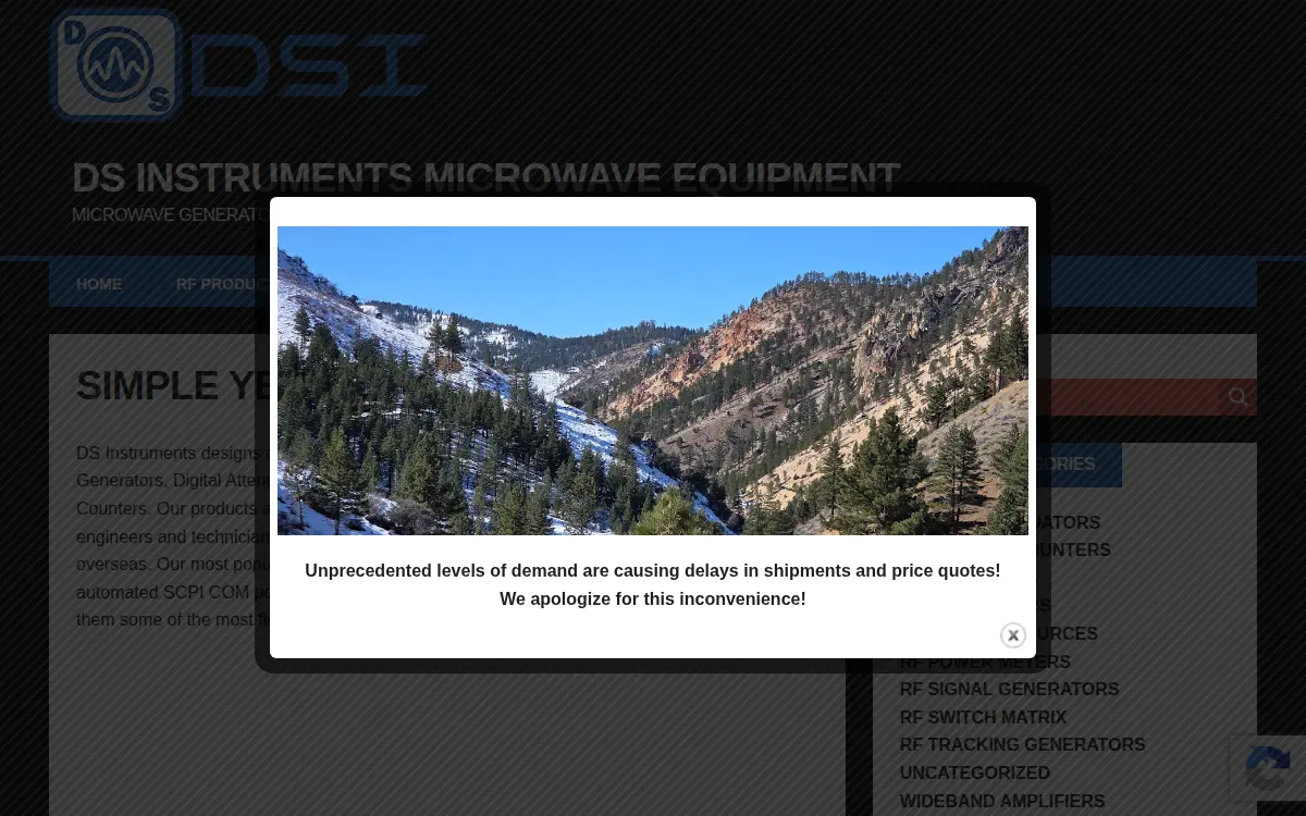 Homepage of Ds Instruments, LLC