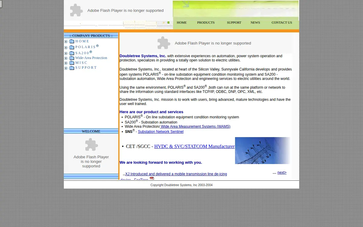 Homepage of Doubletree Systems, INC.