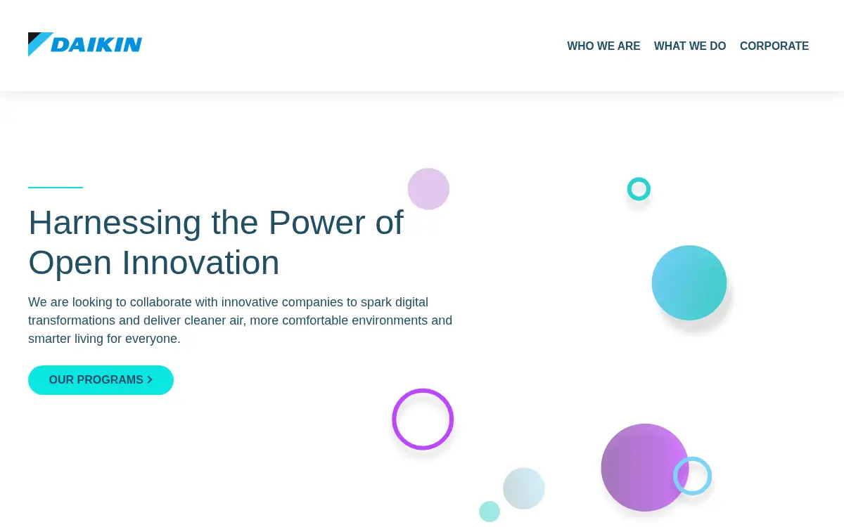 Homepage of Daikin U.s. Corporation