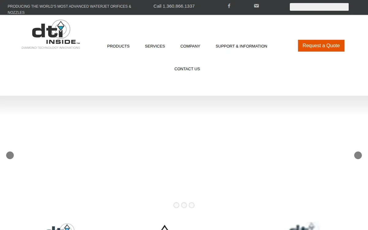 Homepage of Diamond Technology Innovations, INC