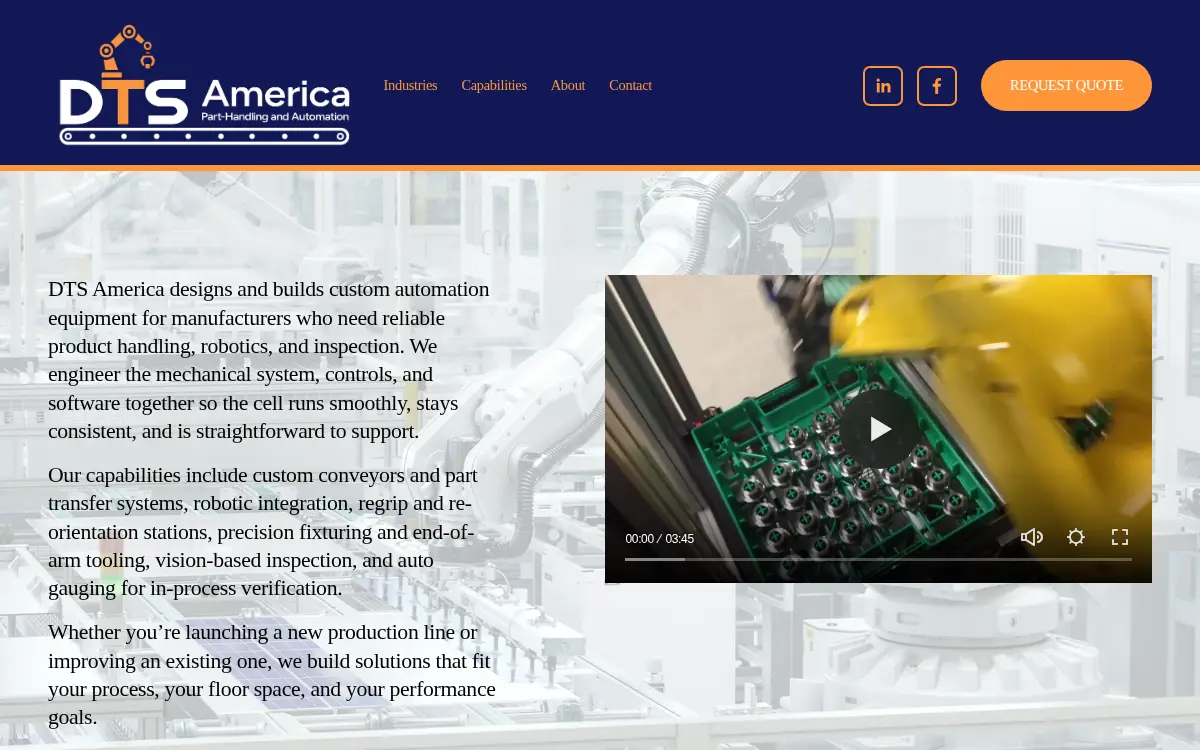 Homepage of Dts America INC
