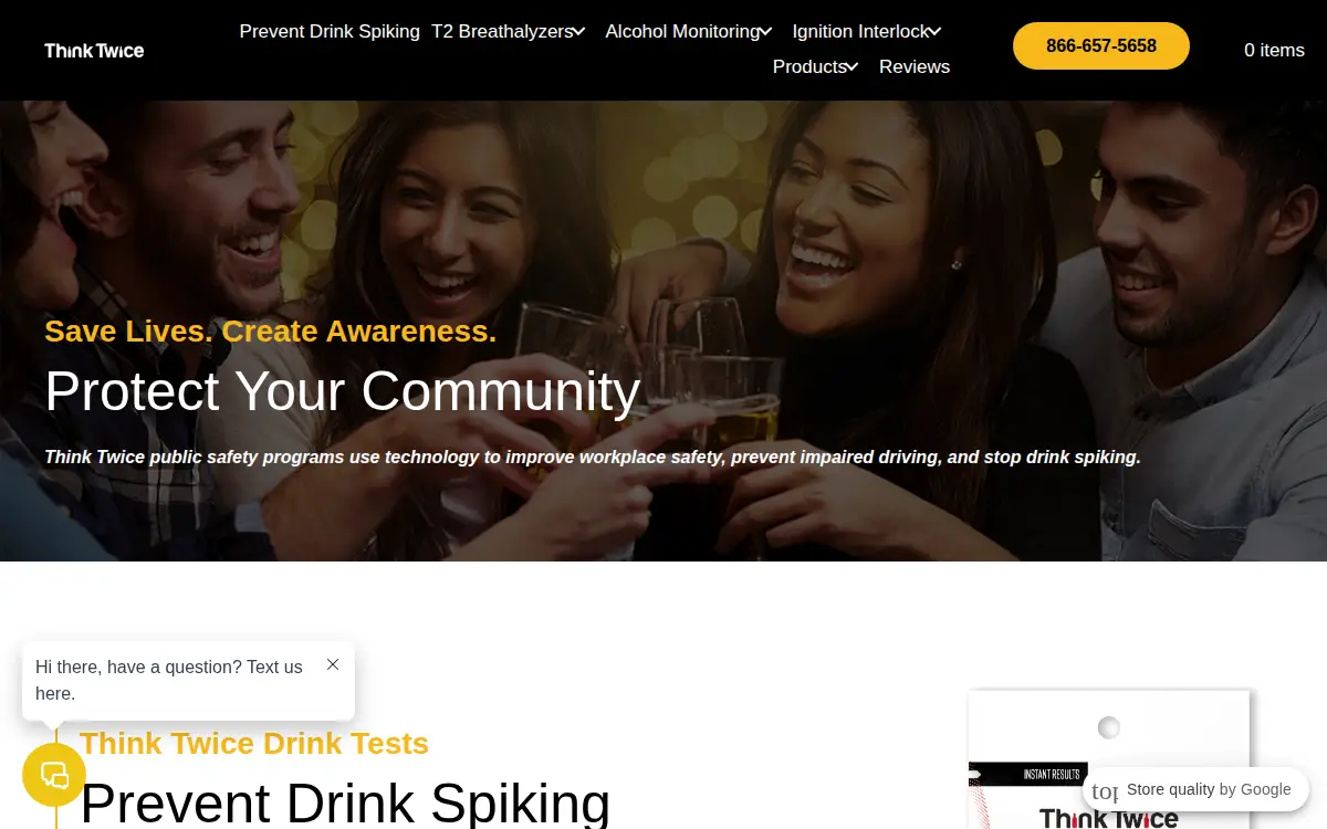 Homepage of Think Twice INC.