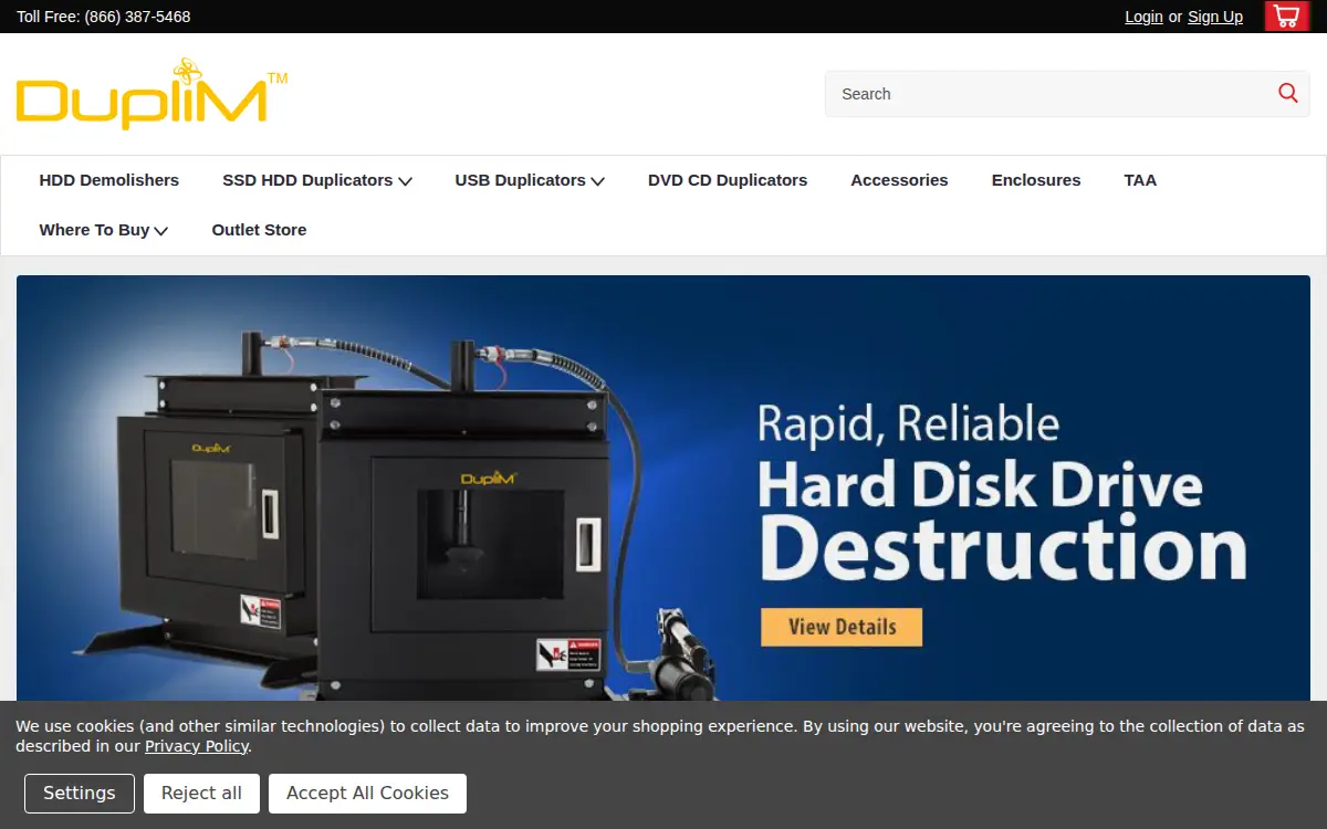 Homepage of Duplim INC
