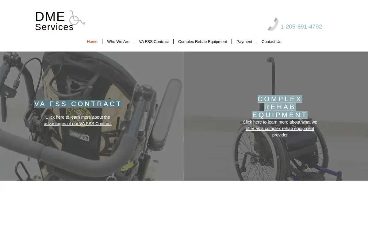 Homepage of Dme Services LLC