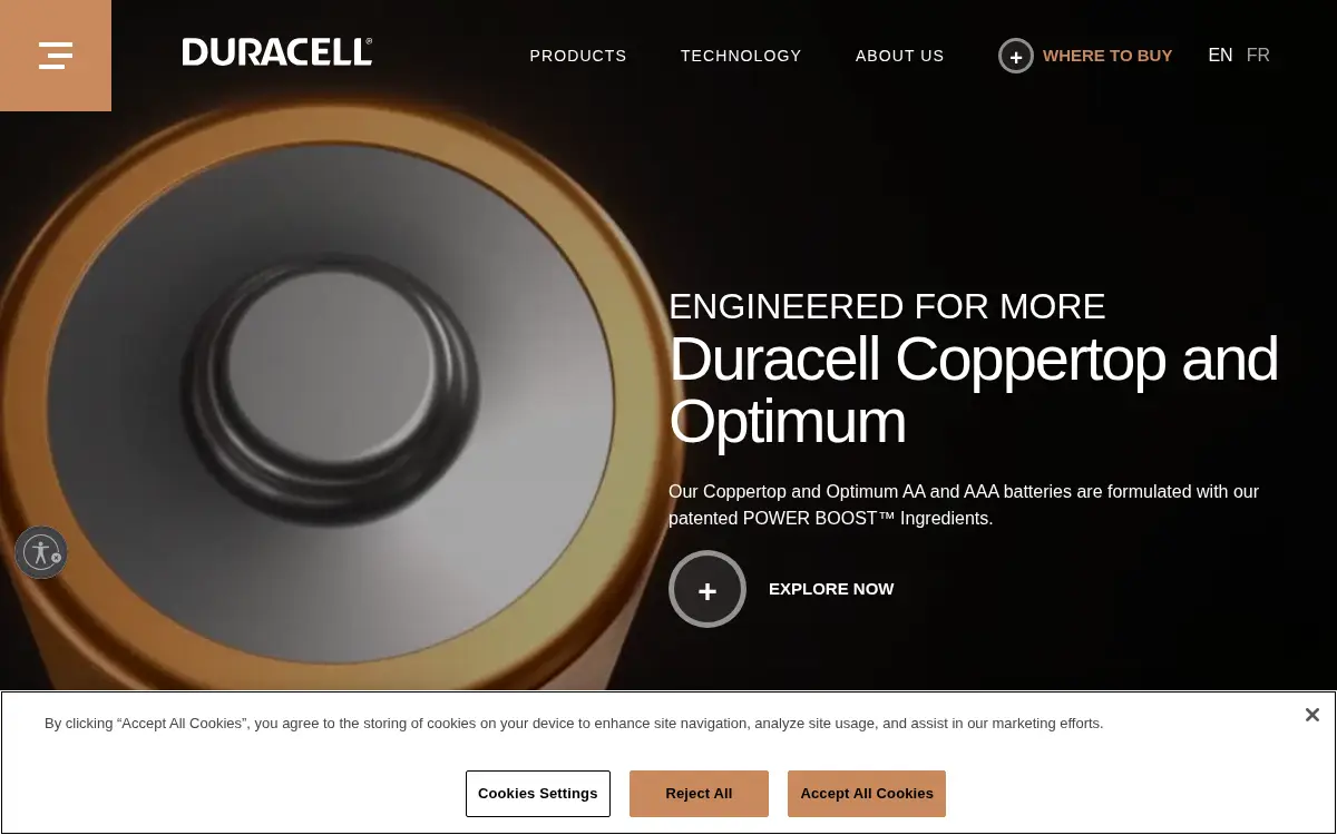 Homepage of Duracell U.s. Operations, INC.