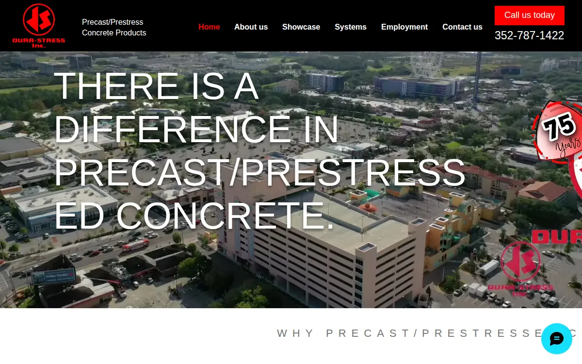 Homepage of Dura-stress, INC