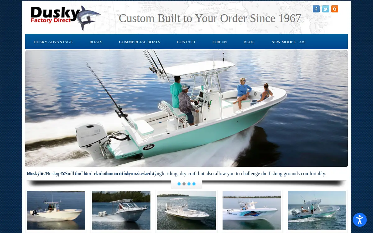Homepage of Dusky Marine, INC