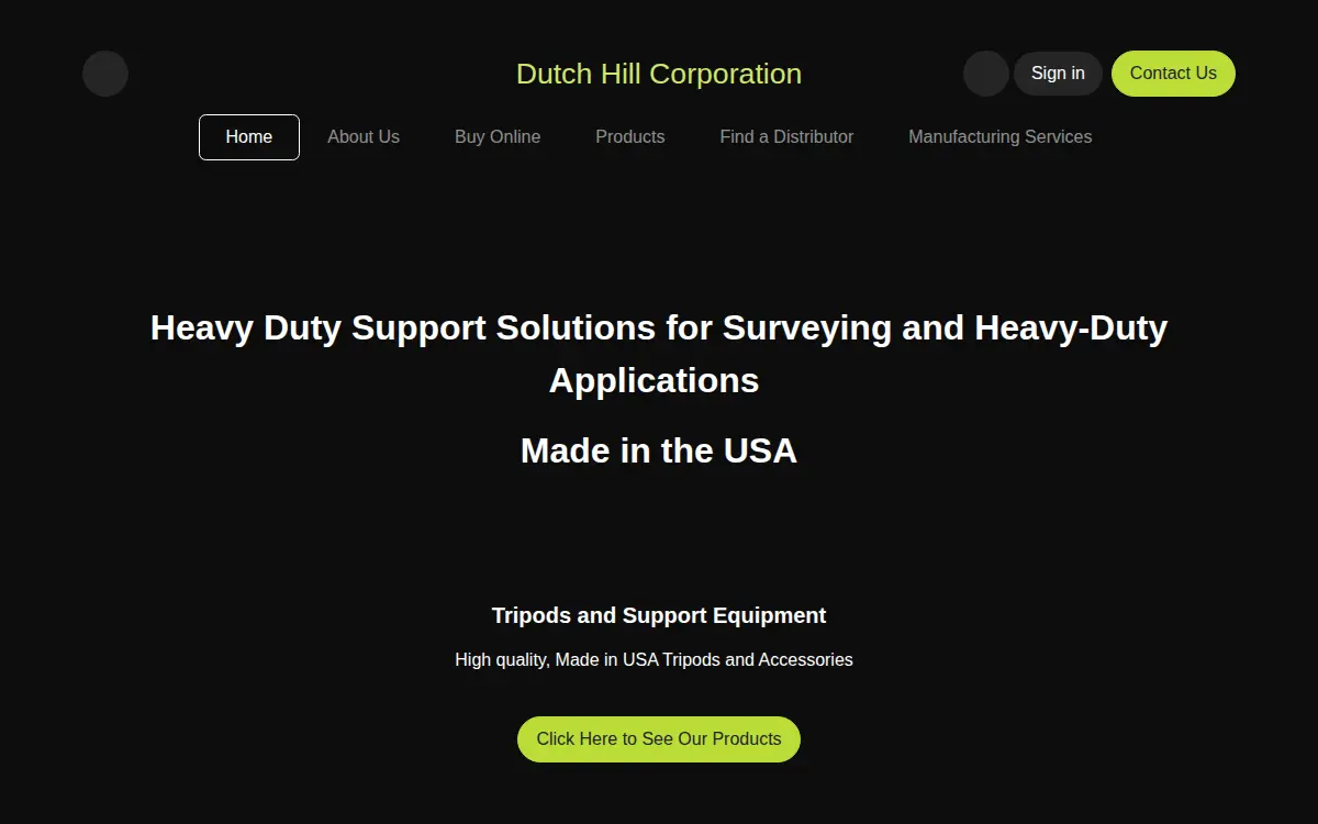 Homepage of Dutch Hill CORP