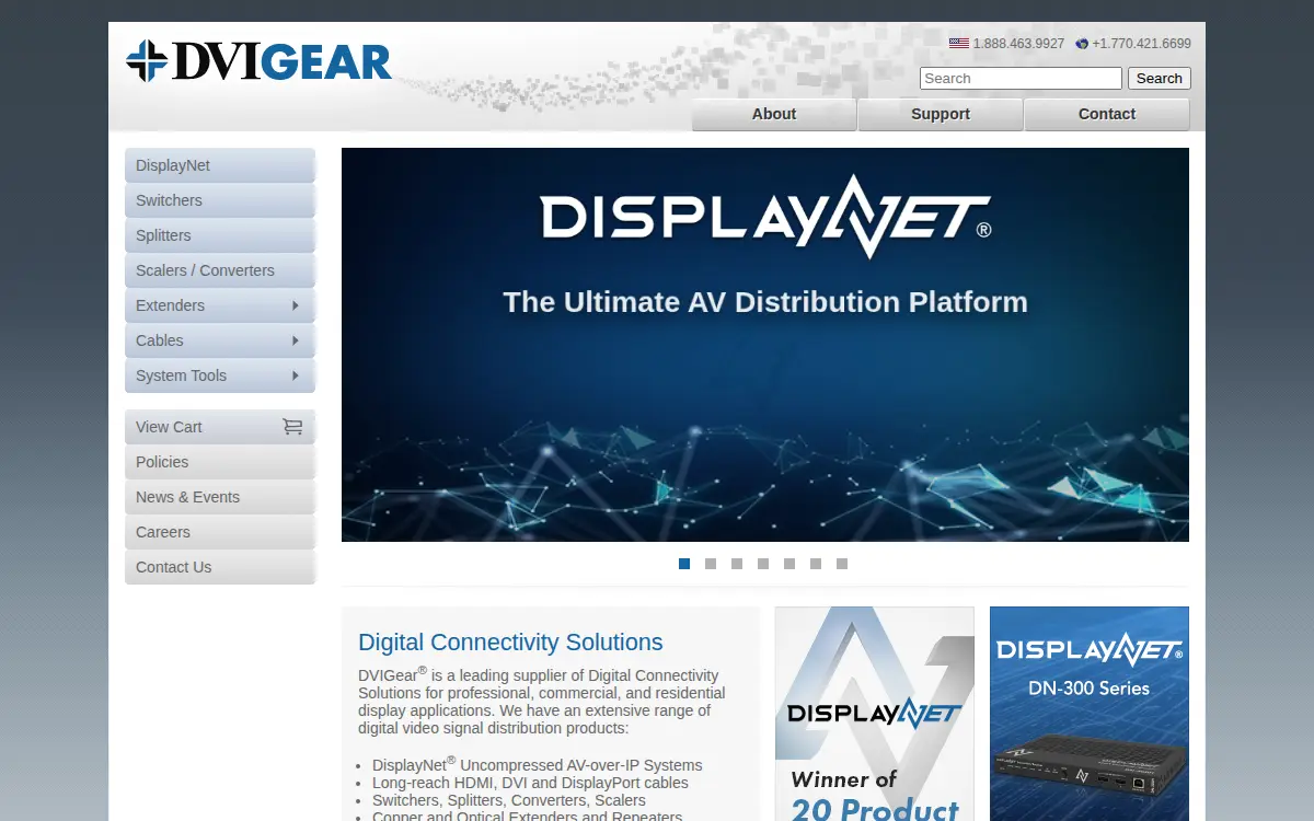 Homepage of Dvigear, INC