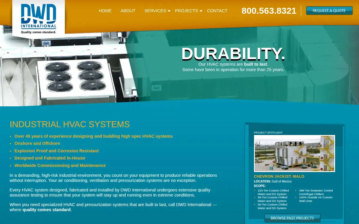 Homepage of Dwd International, LLC