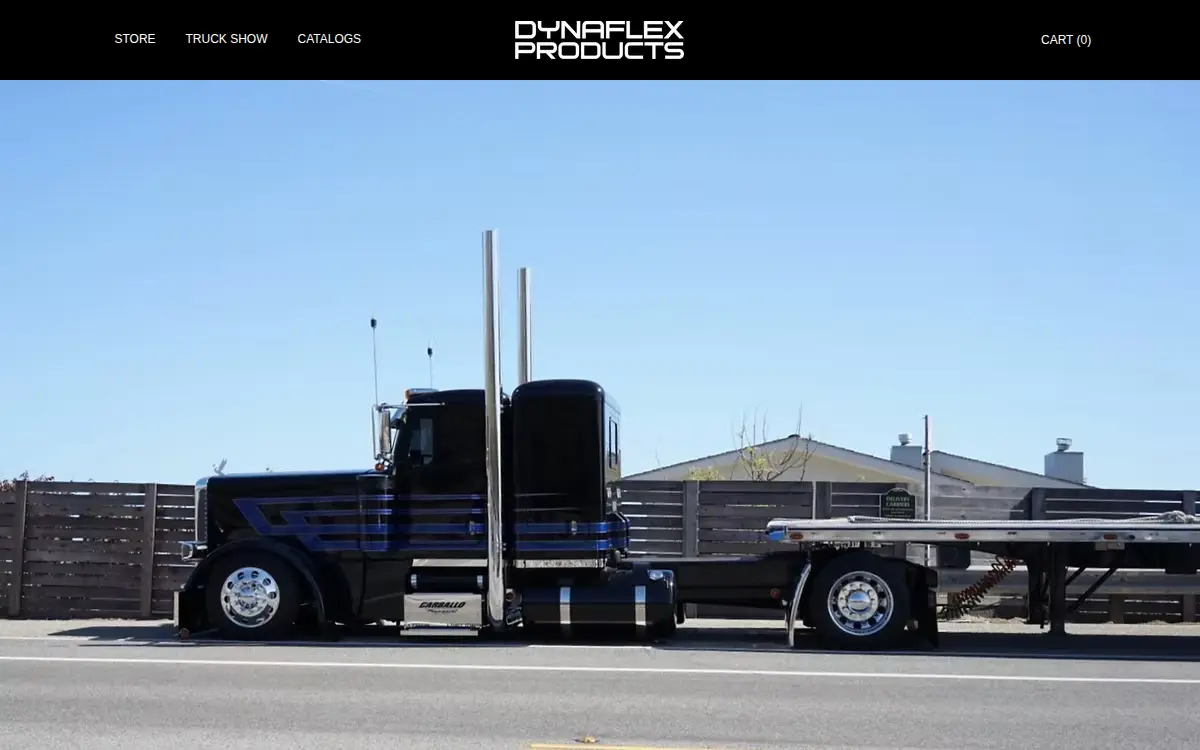 Homepage of Dynaflex Products