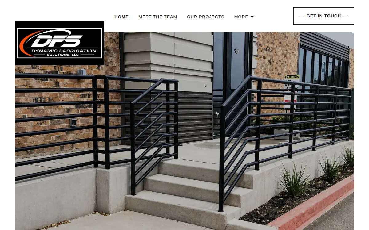 Homepage of Dynamic Fabrication Solutions LLC