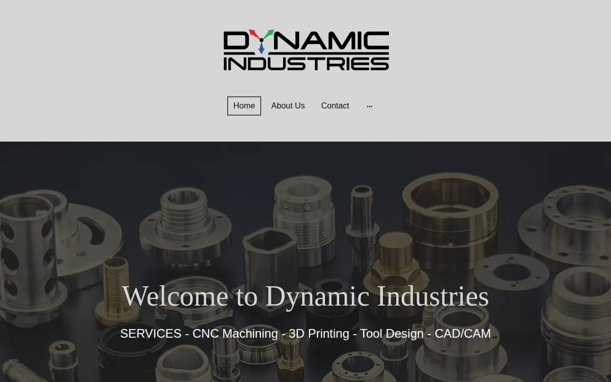 Homepage of Dynamic Industries LLC