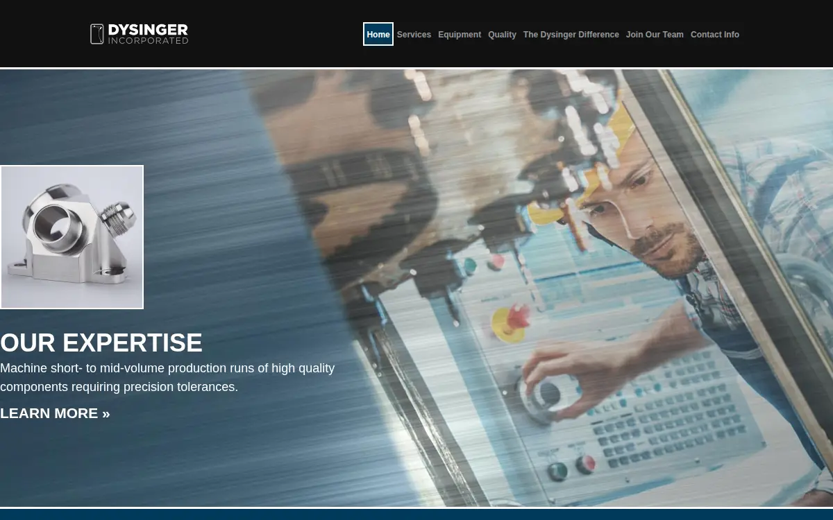 Homepage of Dysinger INC