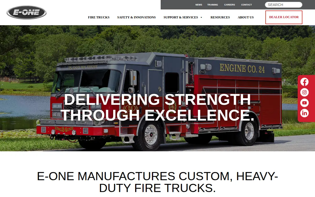 Homepage of E-one, INC.