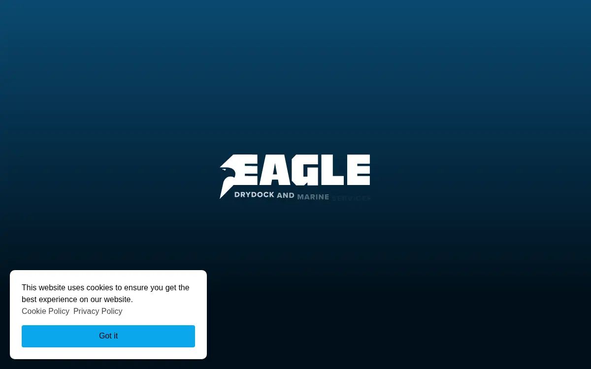 Homepage of Eagle Drydock and Marine Services, LLC
