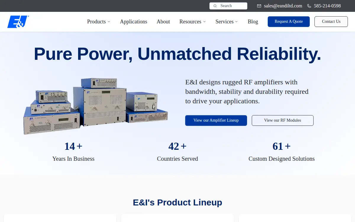 Homepage of Electronics & Innovation, LTD.