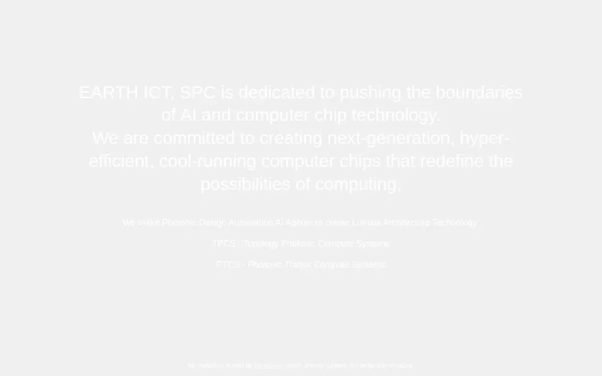 Homepage of Earth Ict Spc