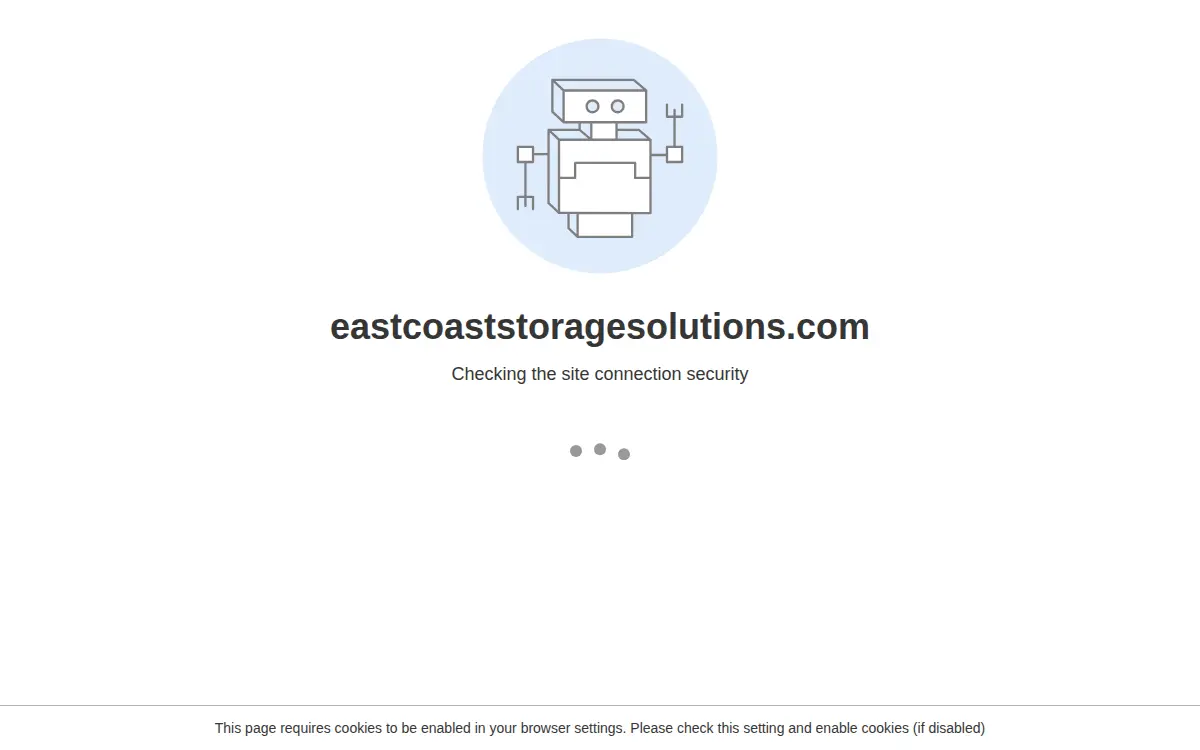 Homepage of East Coast Storage Solutions, LLC