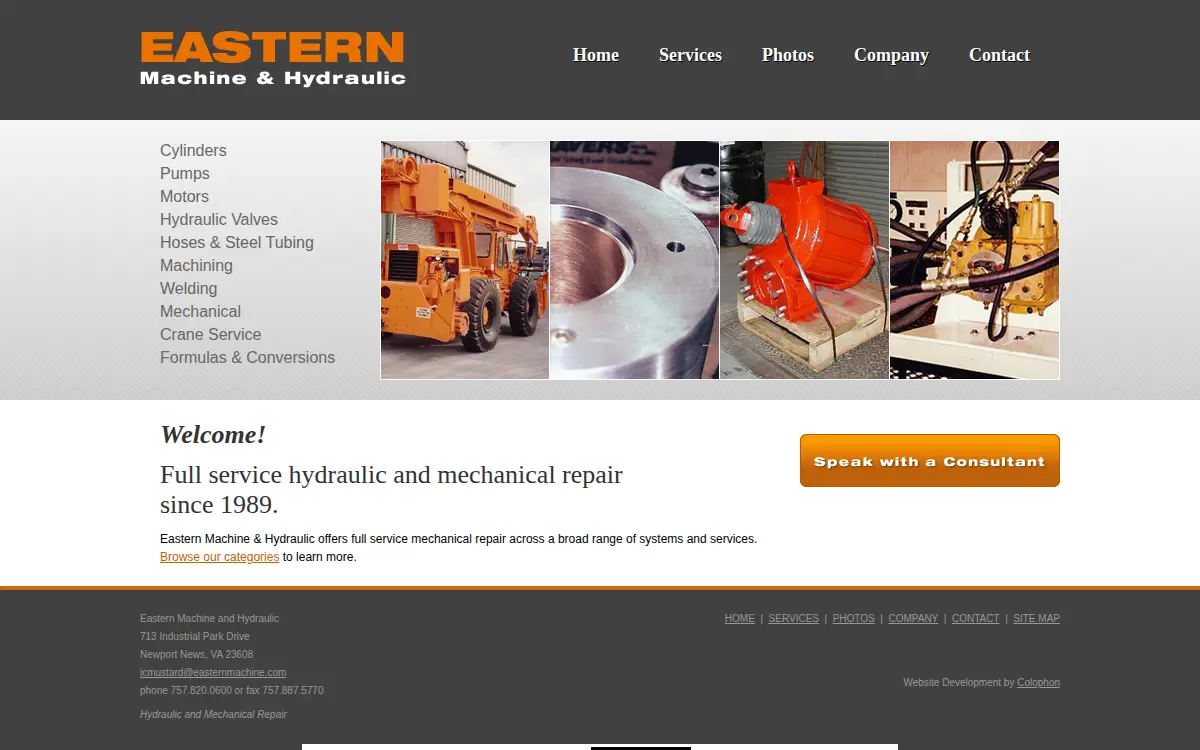 Homepage of Jc Mustard Engineering INC