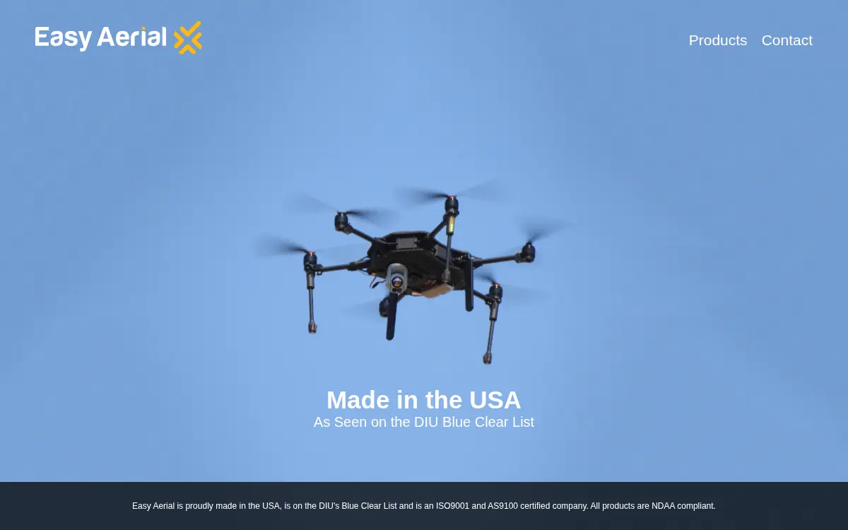 Homepage of Easy Aerial INC