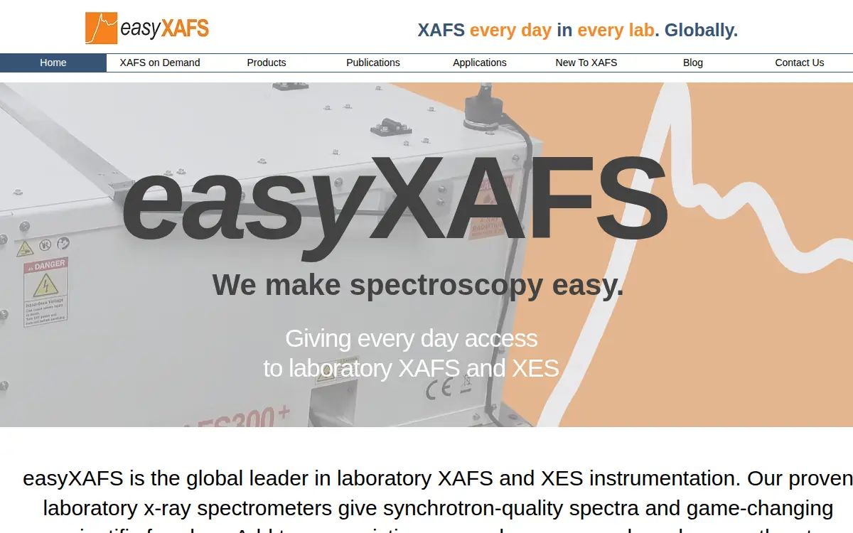 Homepage of Easyxafs LLC