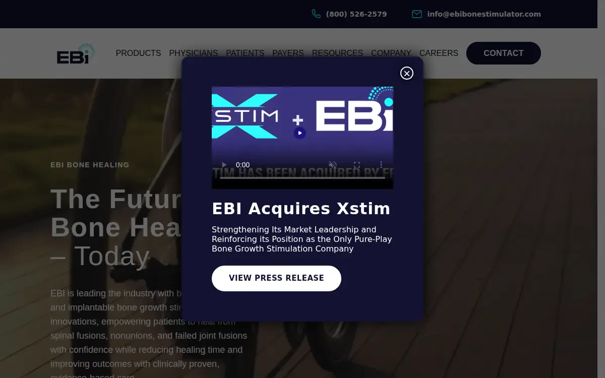 Homepage of Ebi LLC