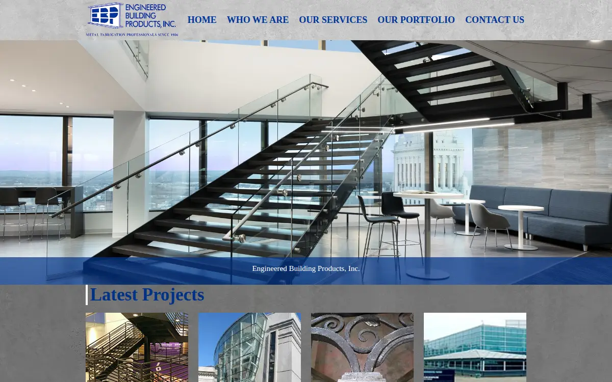 Homepage of Engineered Building Products, INC