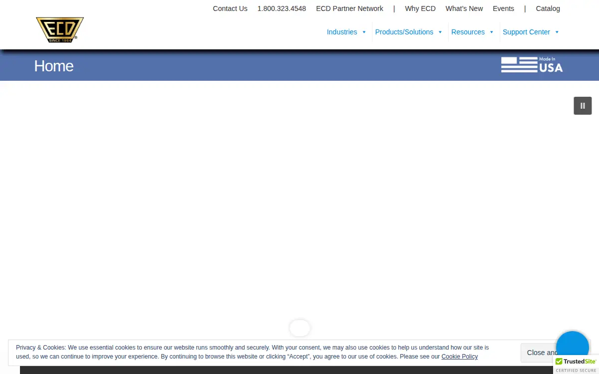 Homepage of Electronic Controls Design, INC.