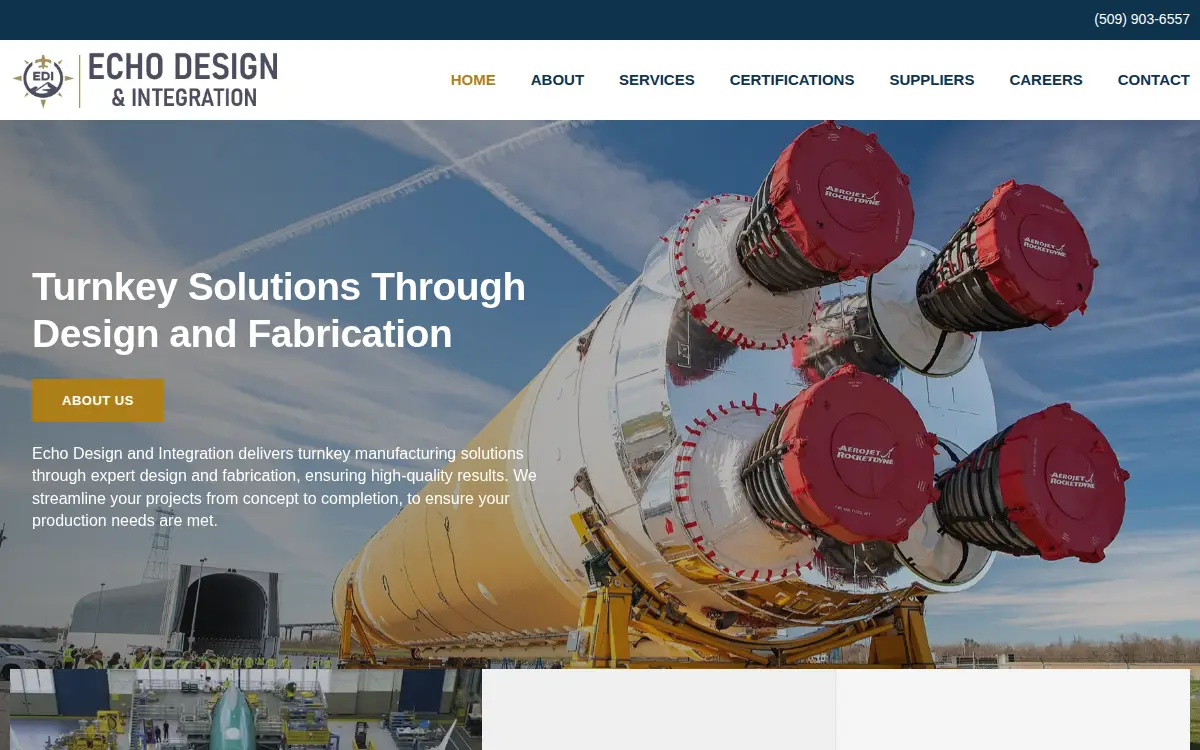 Homepage of Echo Design and Integration, LLC