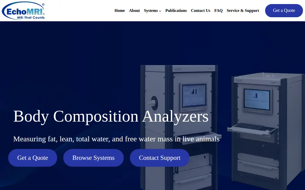 Homepage of Echomri, LLC