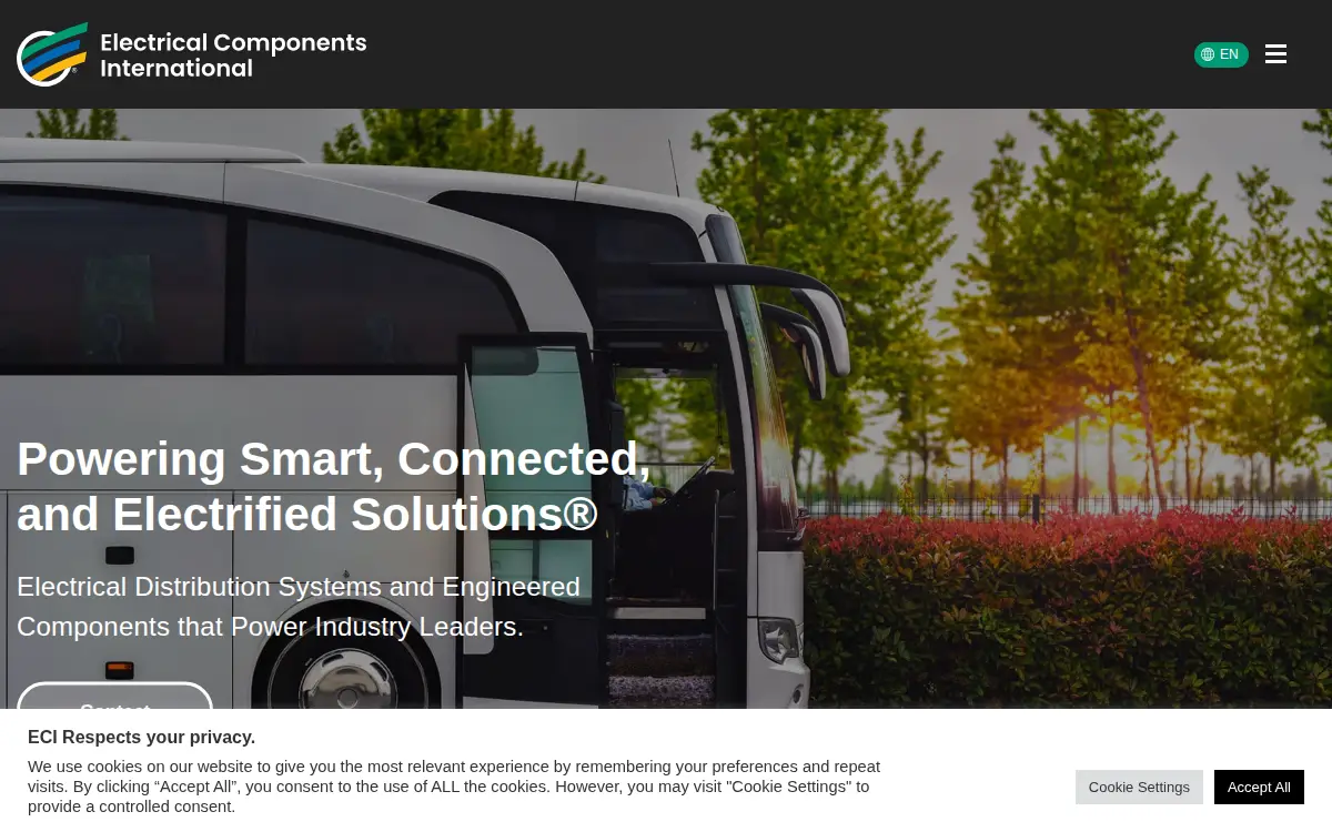 Homepage of Electrical Components International, INC.