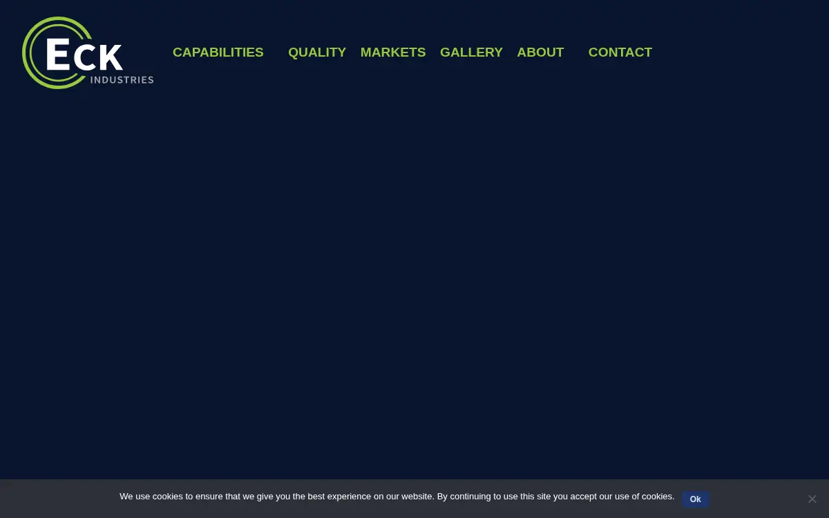 Homepage of Eck Industries, INC.