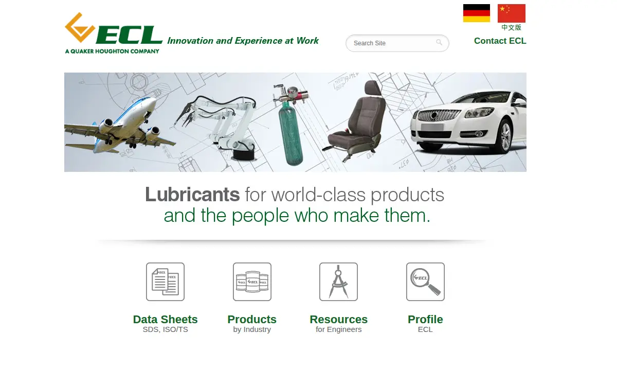 Homepage of Ecli Products LLC
