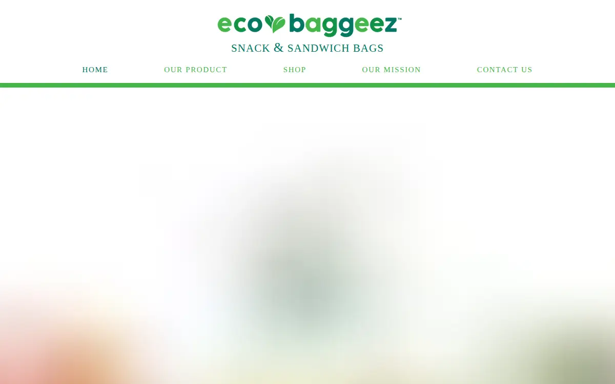 Homepage of Eco-baggeez LLC
