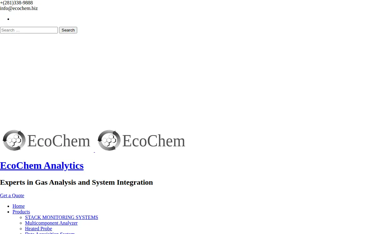 Homepage of Ecochem Analytics, INC