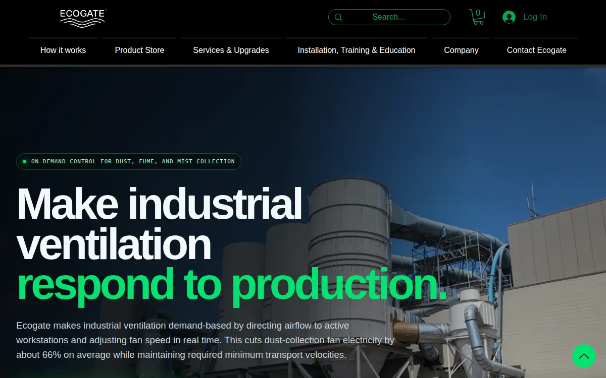 Homepage of Ecogate, INC