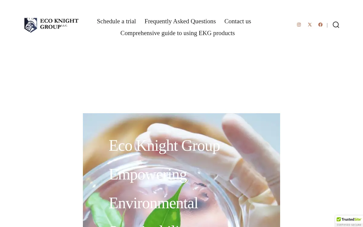 Homepage of Eco Knight Group LLC