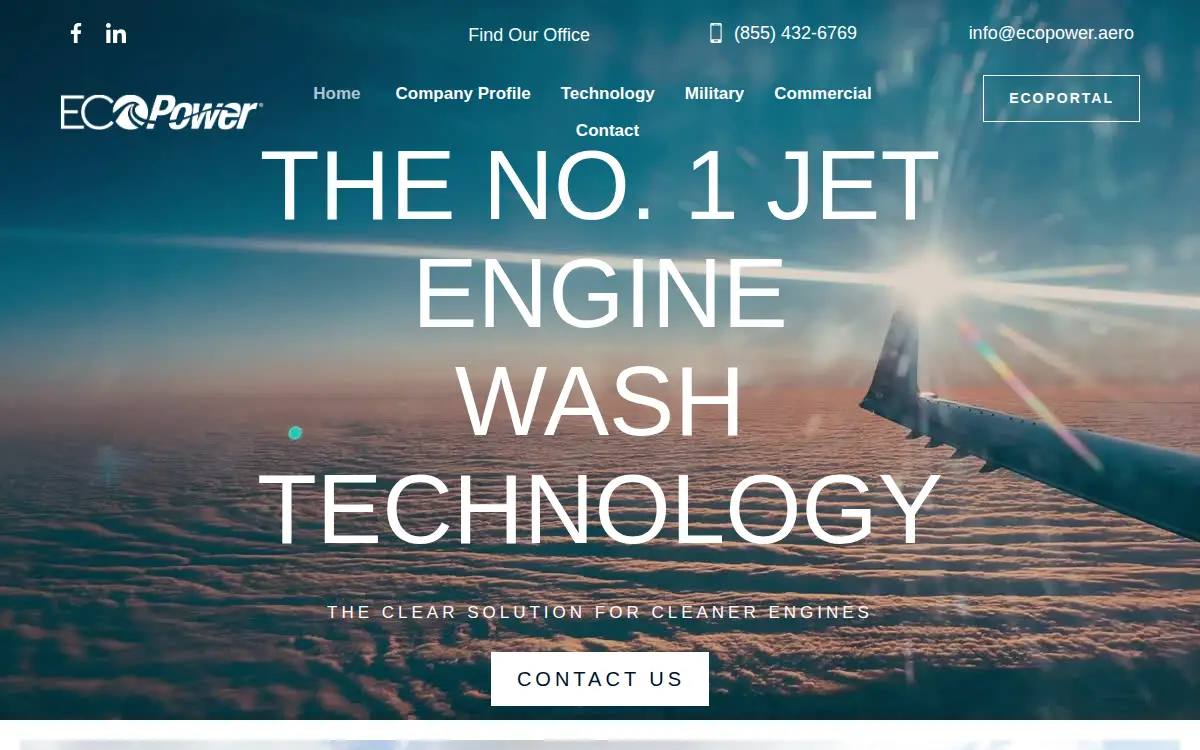 Homepage of Ecoservices, LLC