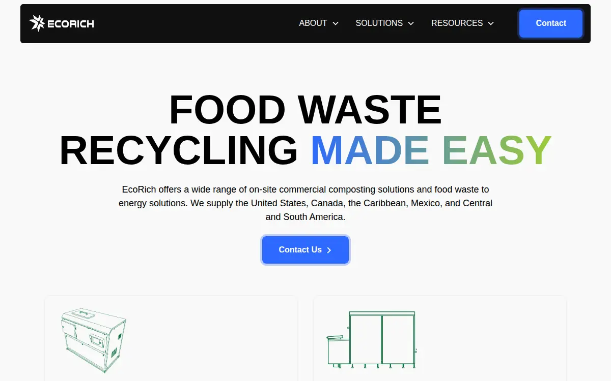 Homepage of Ecorich LLC