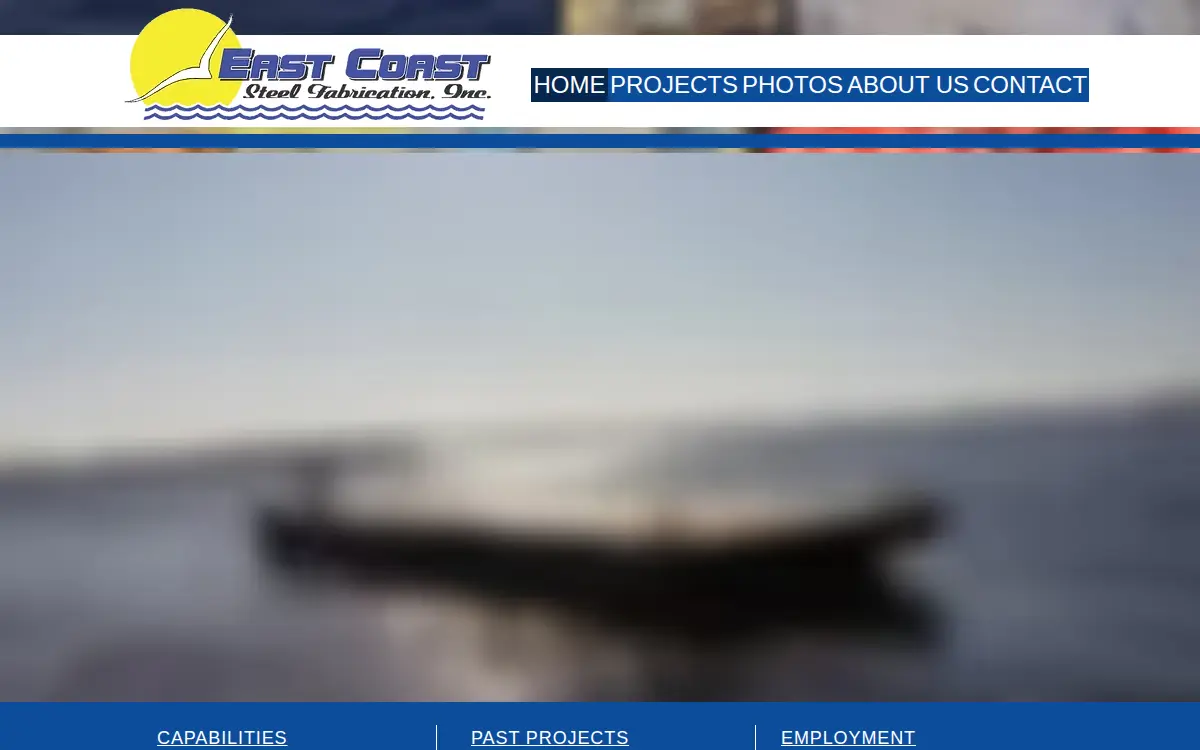 Homepage of East Coast Steel Fabrication, INC