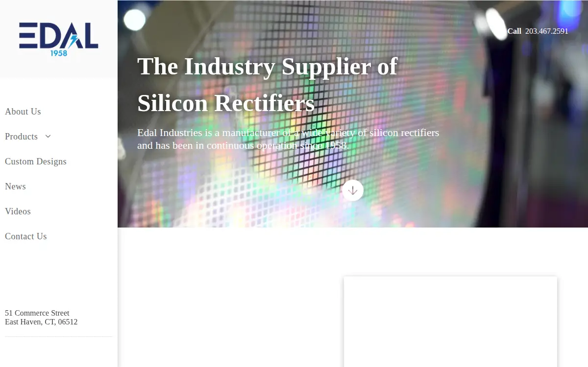 Homepage of Edal Industries, INC.