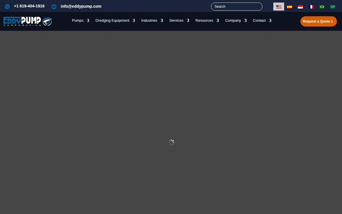 Homepage of Eddy Pump Corporation