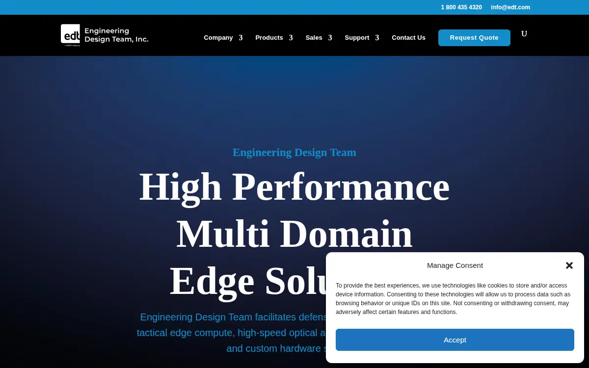 Homepage of Engineering Design Team, INC.