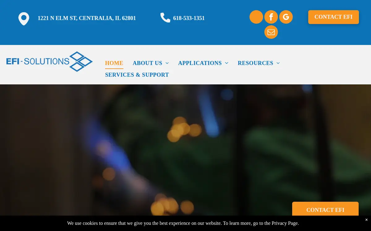 Homepage of Engineered Fluid INC