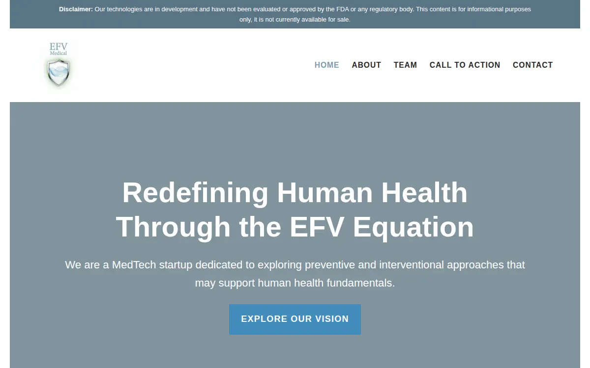 Homepage of Paone Medtech LLC