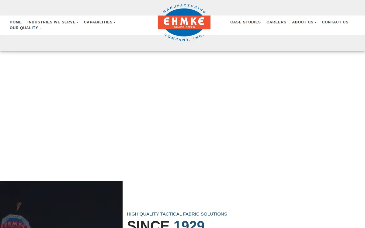 Homepage of Ehmke Manufacturing CO INC