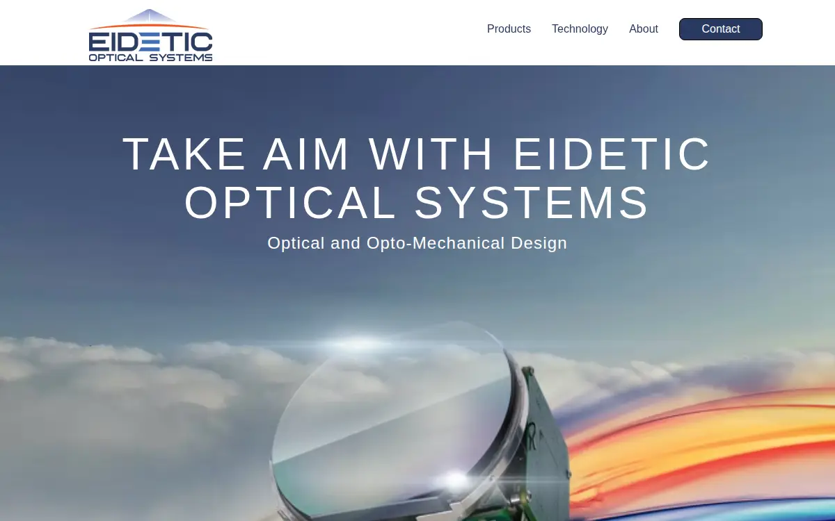 Homepage of Eidetic Optical Systems INC