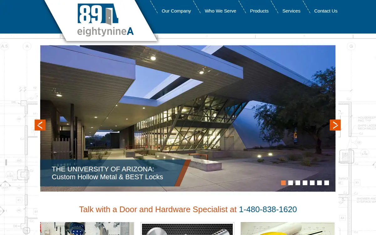 Homepage of Eighty Nine a LLC