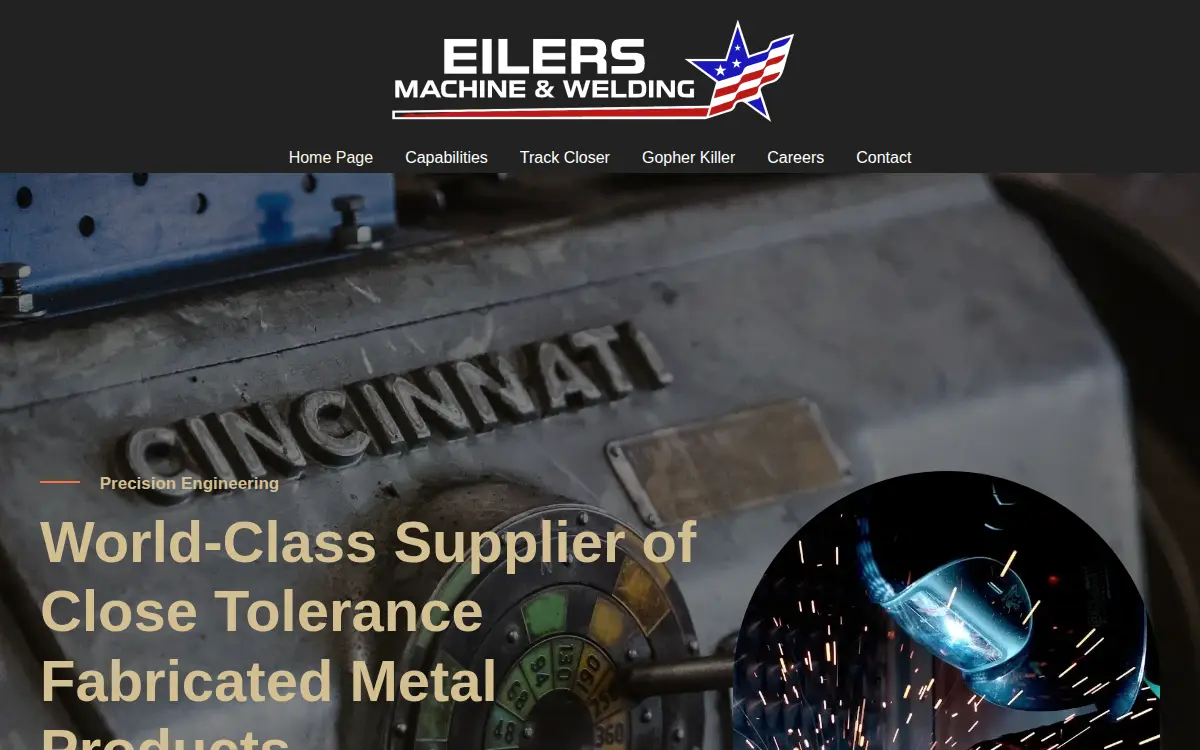 Homepage of Eilers Machine & Welding INC